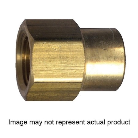 Fairview Fittings & Mfg Fairview Reducing Pipe Coupling, 1/2 x 3/8 in, FPT, Brass, 1200 psi Pressure 119-DCP